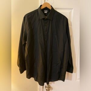 Van Heusen Flex Black Shirt 18 34/35